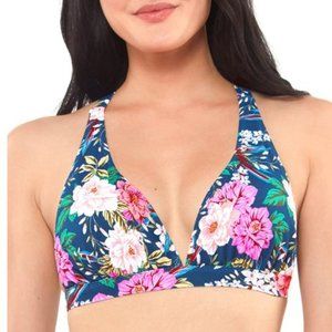 Jessica Simpson Gardenia Paradise Halter Bra Bikini Top